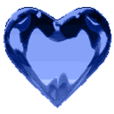 Gif animé coeur bleu marine